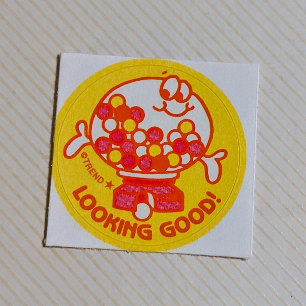 10/$25 Gumball "Looking Good" Scratch & Sniff Retro Reward Sticker